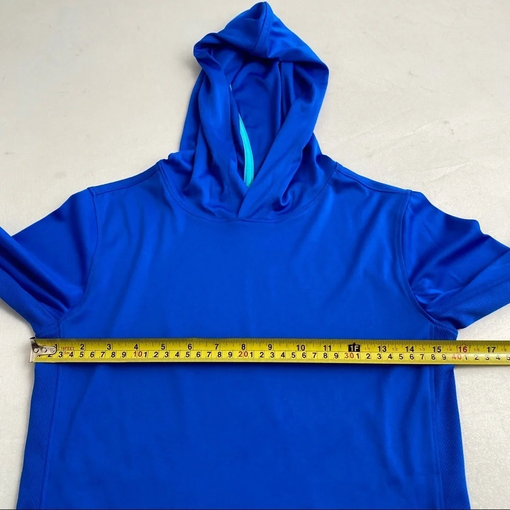 GAP GapFit blue hooded performance long sleeve top